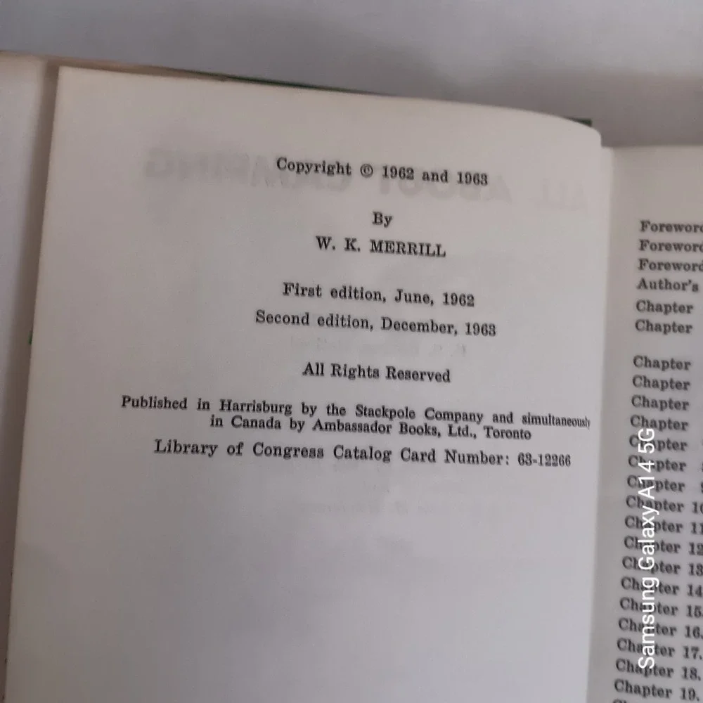 All About Camping W K Merrill 1963 STACKPOLE Hardcover Vintage Dust Jacket